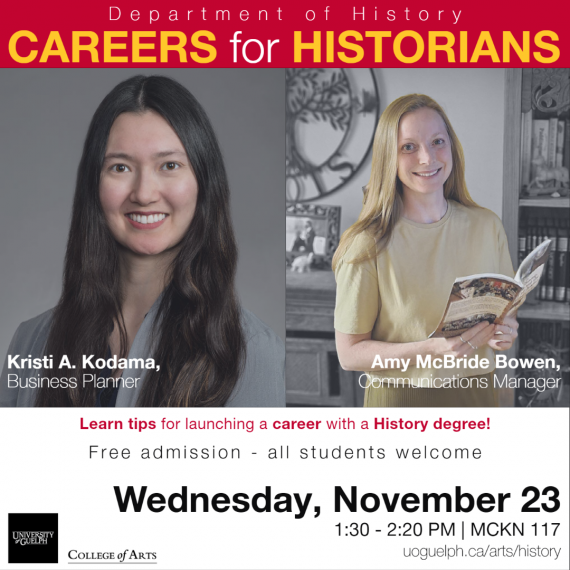 Careers for Historians Fall Event is Nov. 23! College of Arts